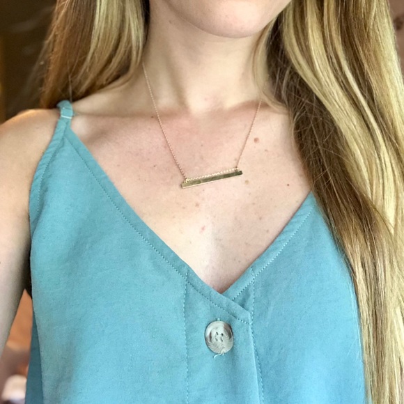 ⭐️LAST ONE⭐️ Armora’s | Gold Bar Necklace - Picture 4 of 8